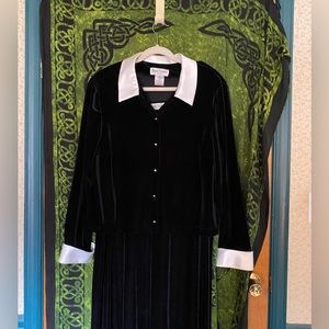 2 Piece Velvet Maxi Dress